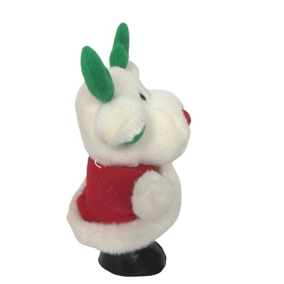 Soft Dreams White Christmas Moose Plush Red Green Stuffed Animal 8" - Picture 2 of 7